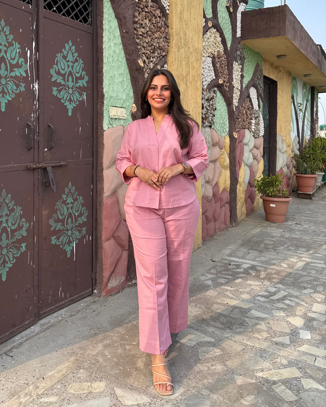 Luxe Solids Cotton Cord Set (Pink)