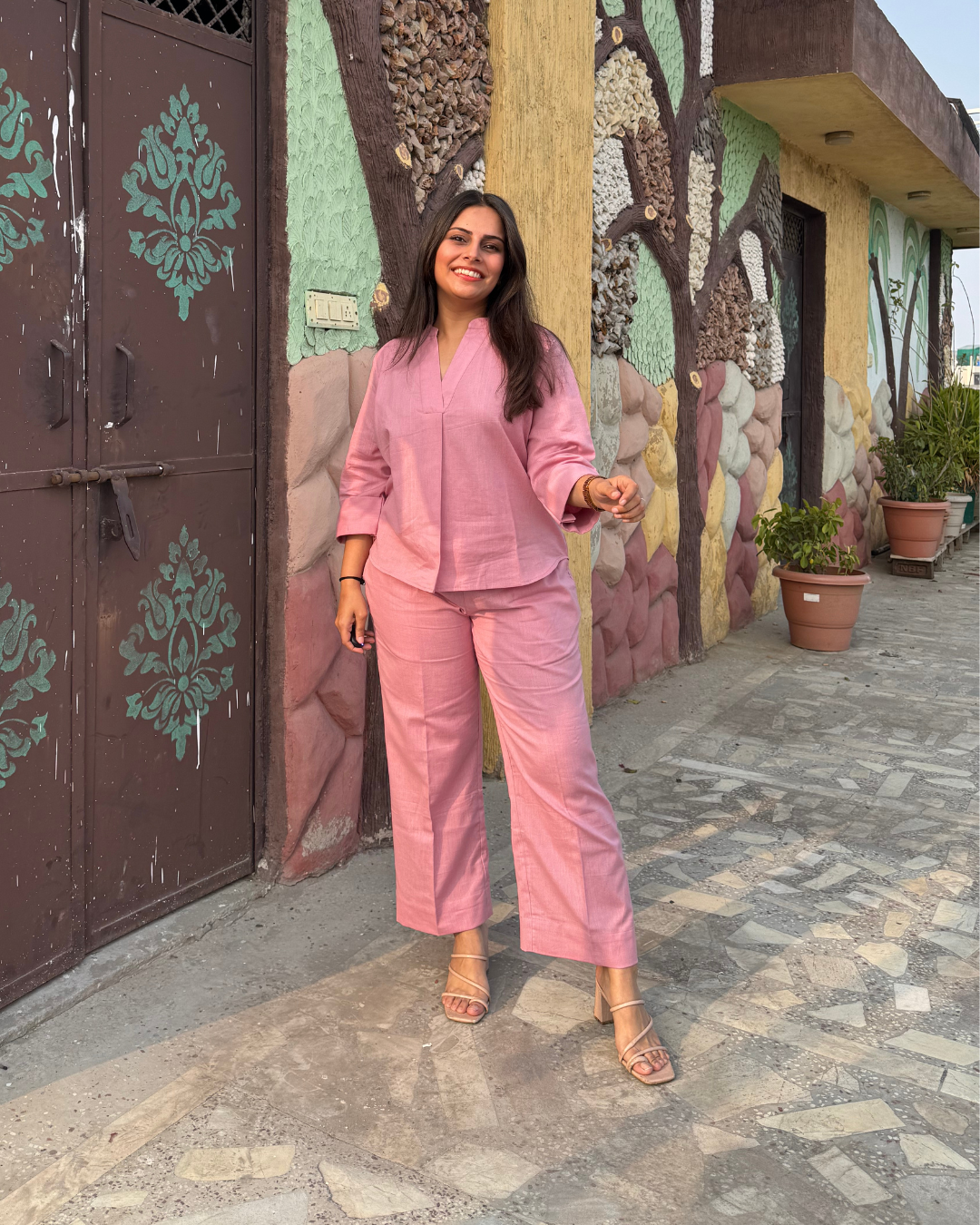 Luxe Solids Cotton Cord Set (Pink)