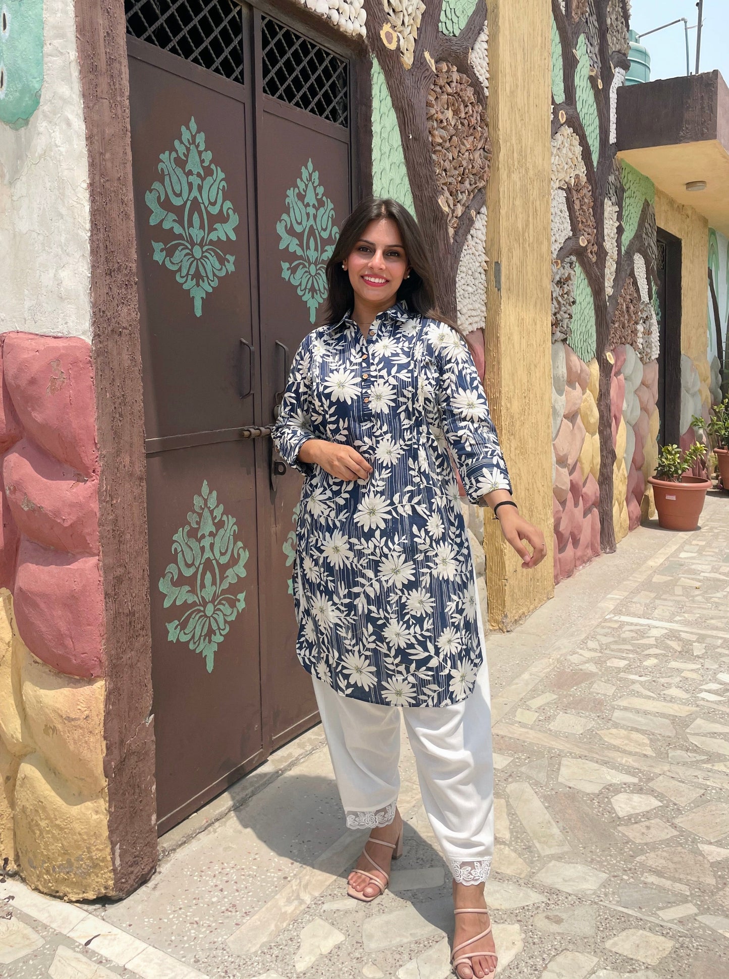 Amira linen kurta set