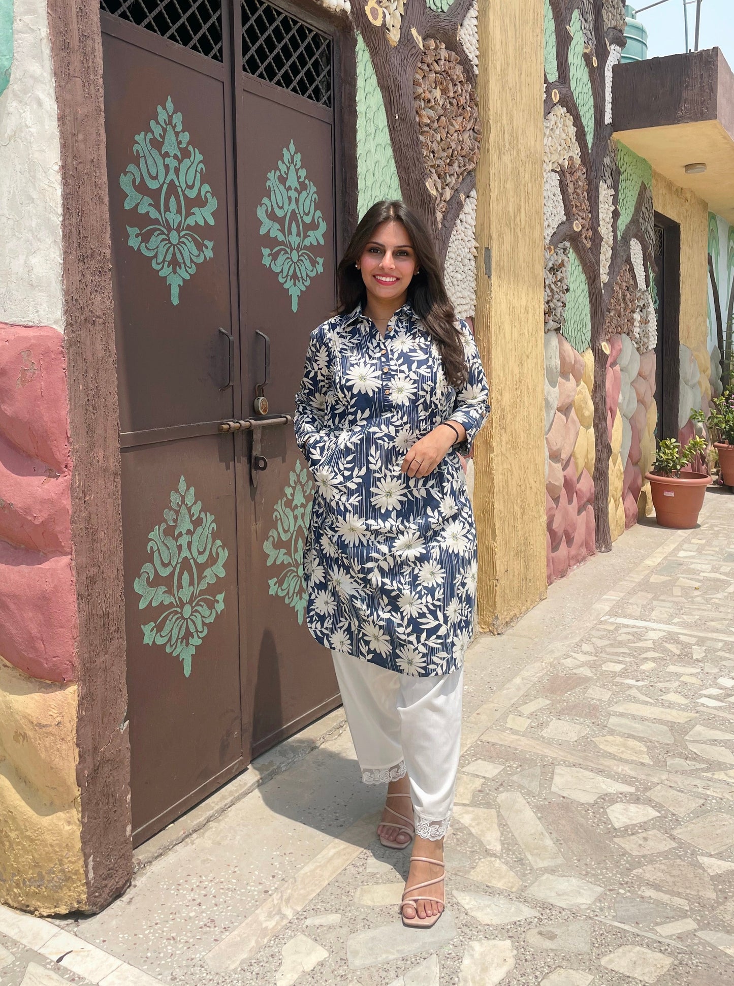 Amira linen kurta set