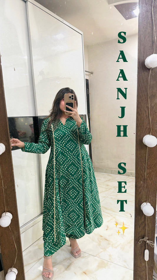 Saanjh velvet set